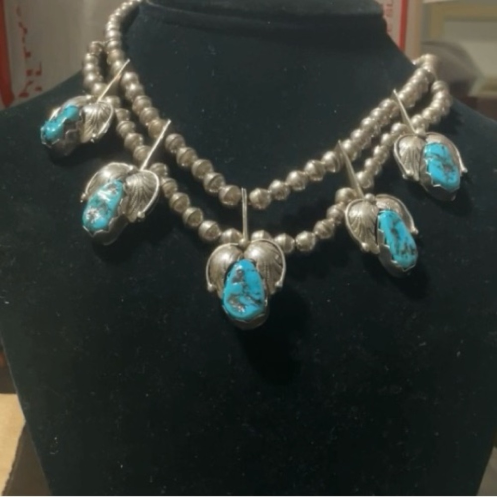 Silver and Turquoise Necklace